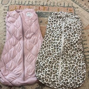 Snuggly Sleep Sacks for Kids - Pink and Leopard Print